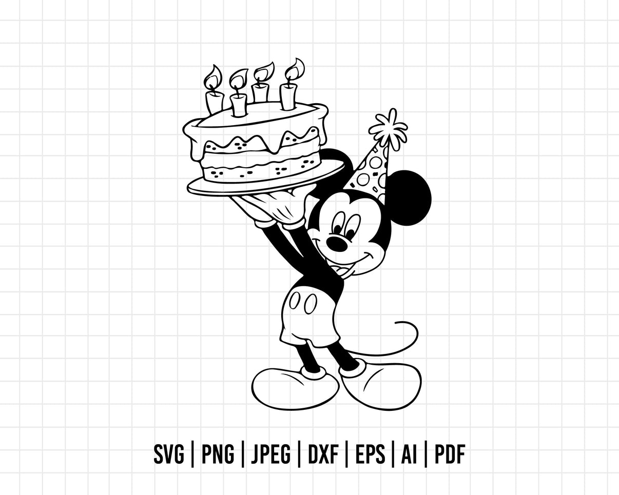 COD233- Birthday Mickey mouse svg, Mickey Svg, Disney svg, Magical svg