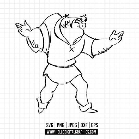 COD2331 - The Hunchback of Notre Dame svg, The Hunchback of Notre Dame cricut, cut files