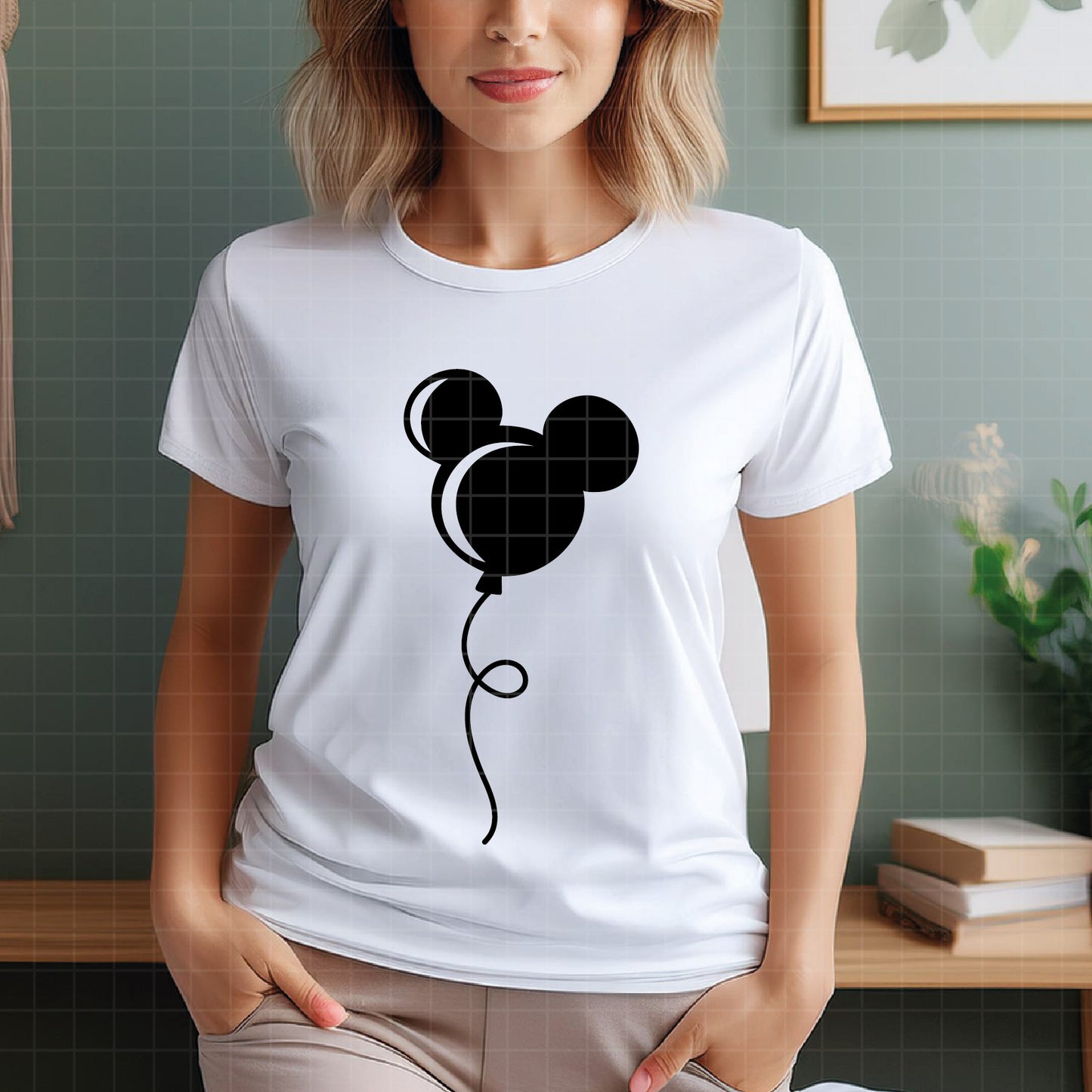 COD2331- Mickey Ballon svg,  Mouse Balloon Bunch Cut File, Magical Park Kingdoms Vacation png pdf dxf ai eps For Silhouette, Cricut