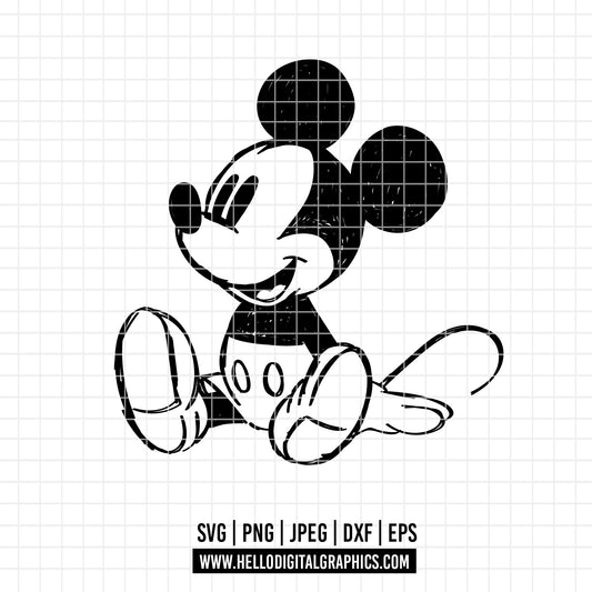 COD2336 - Mickey sketch svg, Mickey outline Svg, Disney svg, Magical svg, Mickey face svg