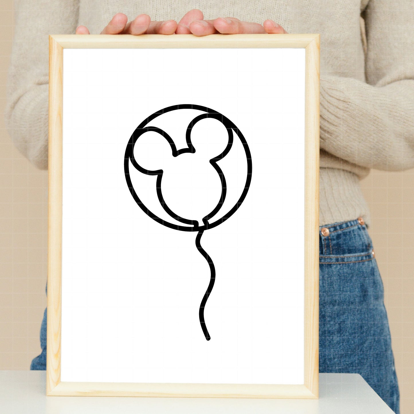 COD2337- Mickey Ballon svg,  Mouse Balloon Bunch Cut File, Magical Park Kingdoms Vacation png pdf dxf ai eps For Silhouette, Cricut