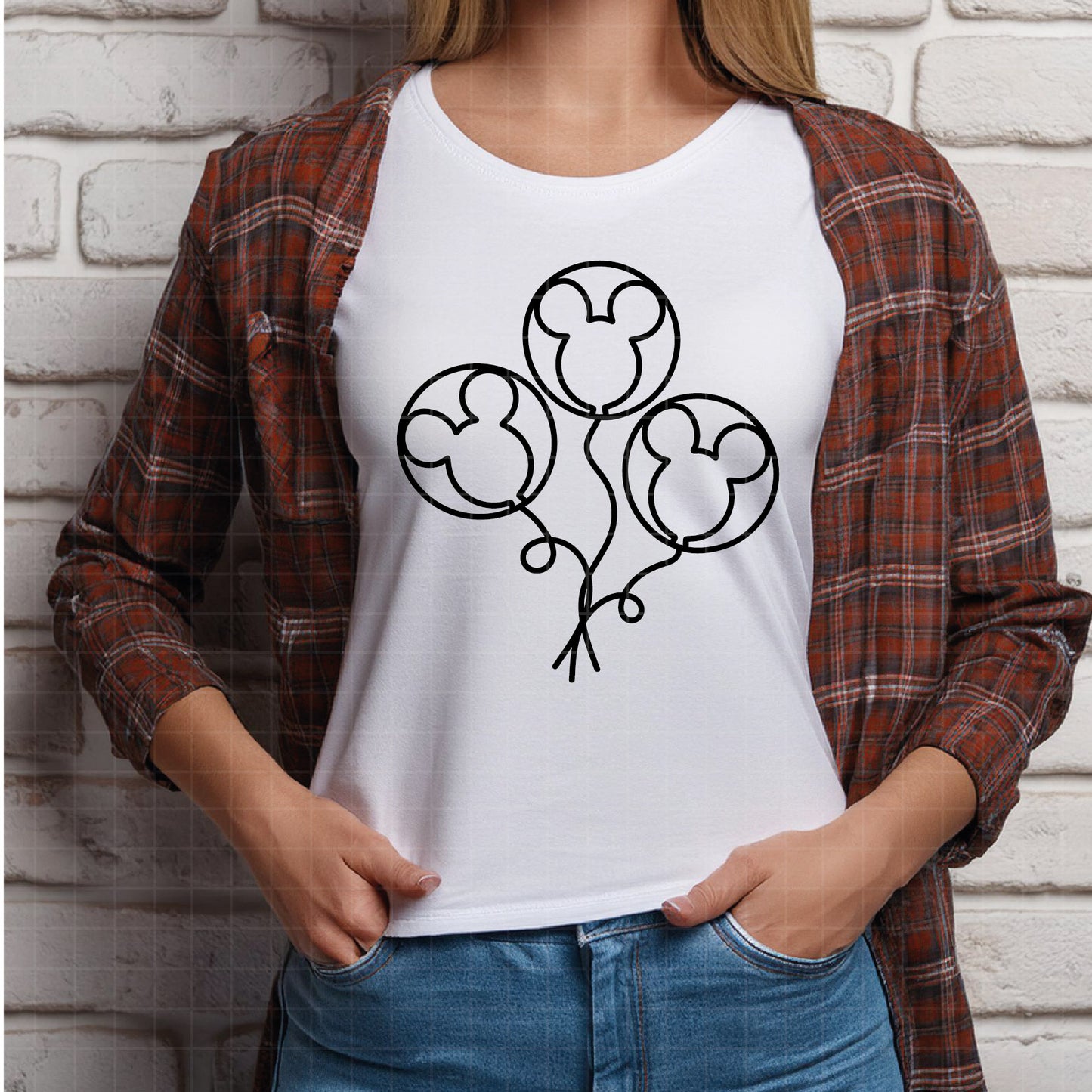 COD2337- Mickey Ballon svg,  Mouse Balloon Bunch Cut File, Magical Park Kingdoms Vacation png pdf dxf ai eps For Silhouette, Cricut