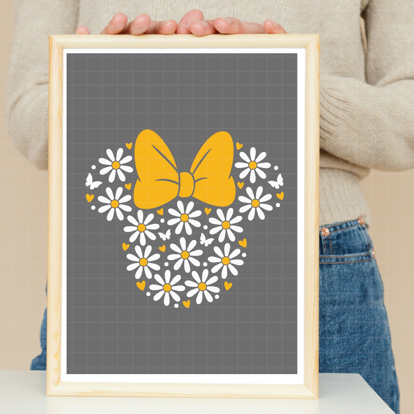COD2351 - Minnie daisy svg, Minnie bow, Minnie Mouse, Mickey Mouse, cherries, girly, summer strawberry svg, valentines day