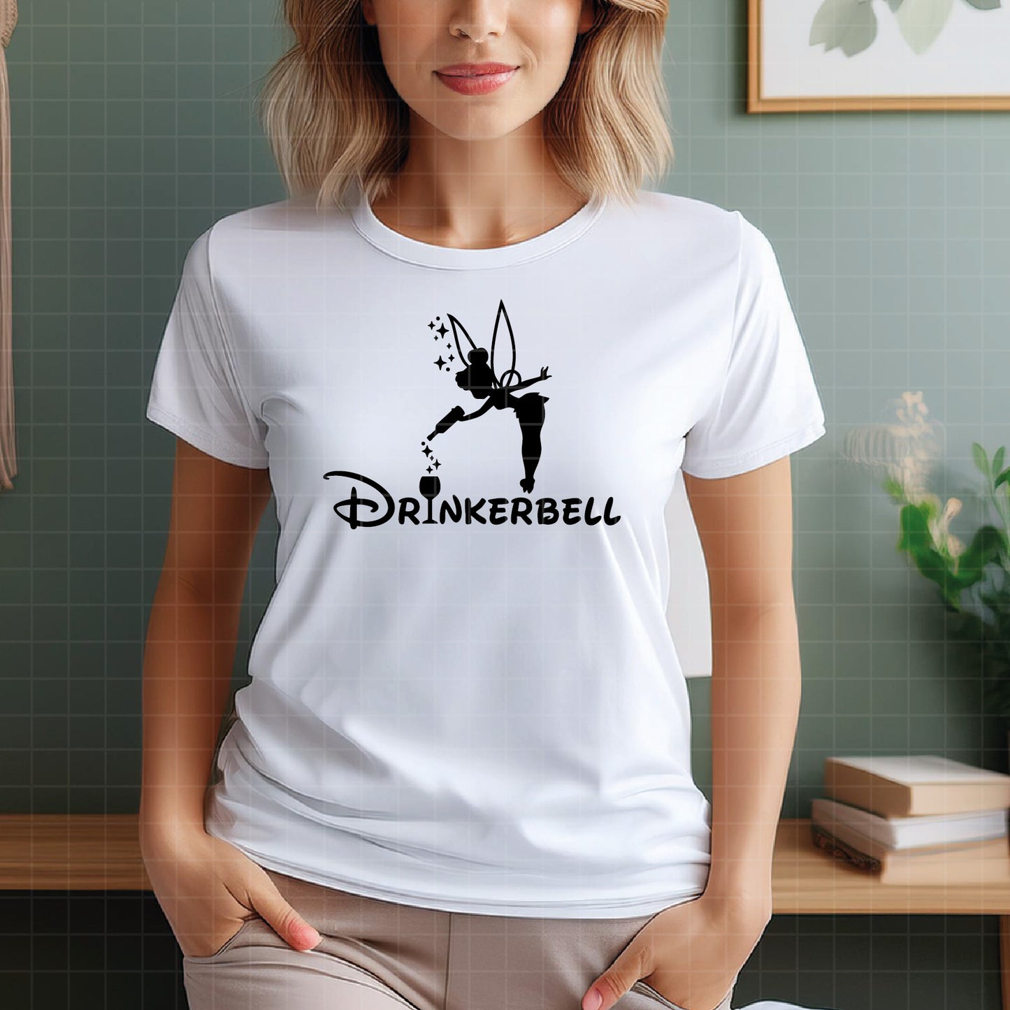 COD2356 - Drinkerbell svg,  Never grow up svg, peter pan svg, disney svg, tinker bell svg, cricut, silhouette