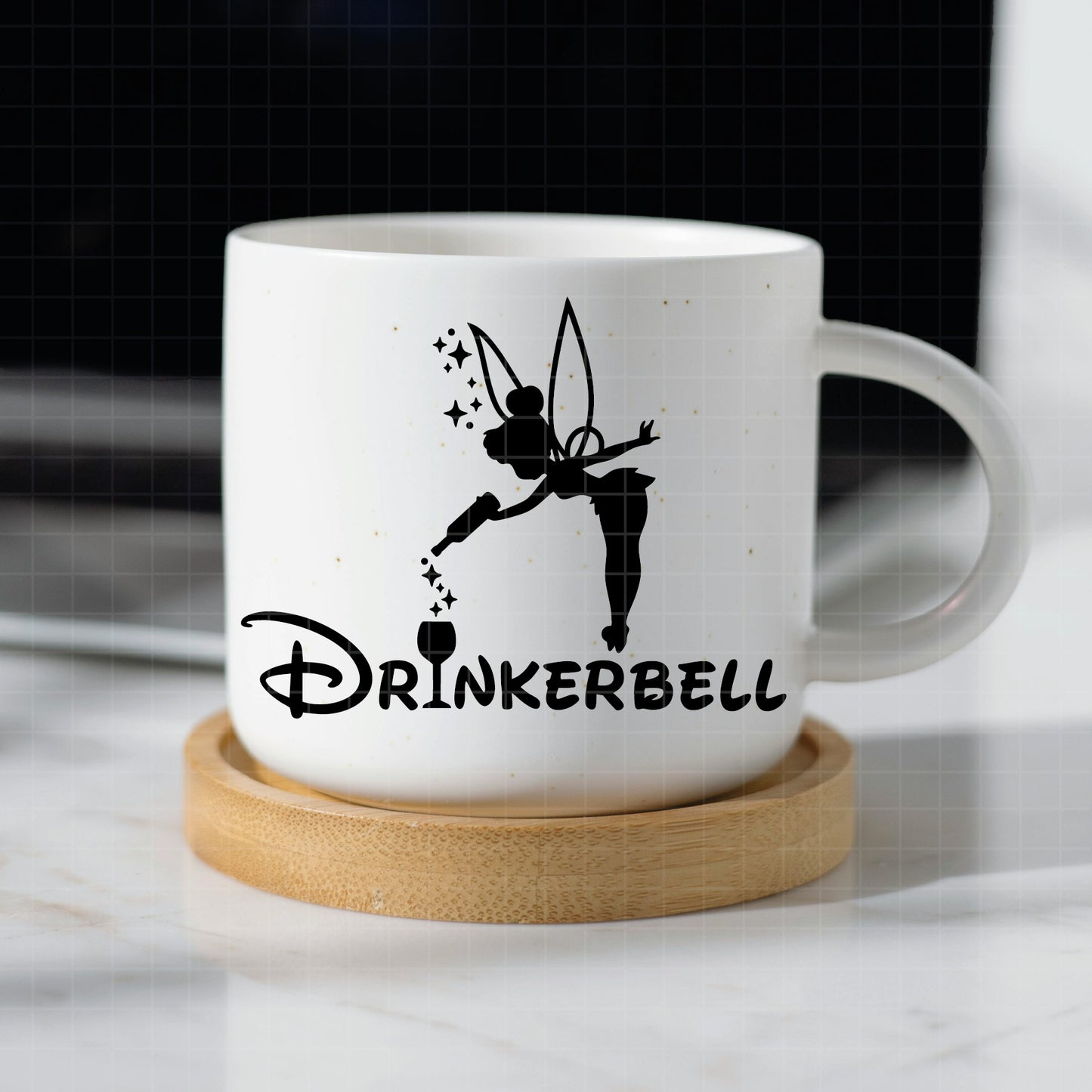 COD2356 - Drinkerbell svg,  Never grow up svg, peter pan svg, disney svg, tinker bell svg, cricut, silhouette
