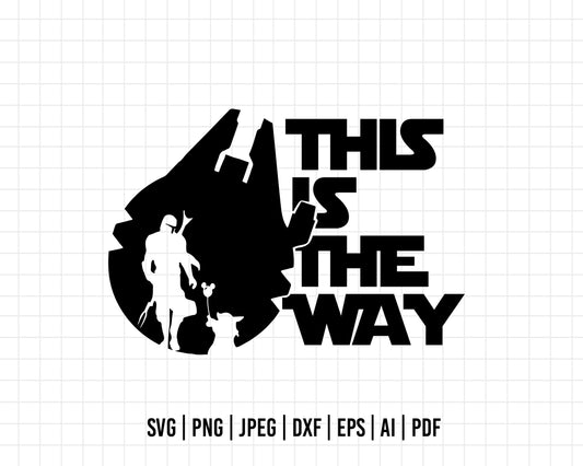 COD236- This is the way svg, Star Wars svg, Darth Vader svg, Star Wars quote svg