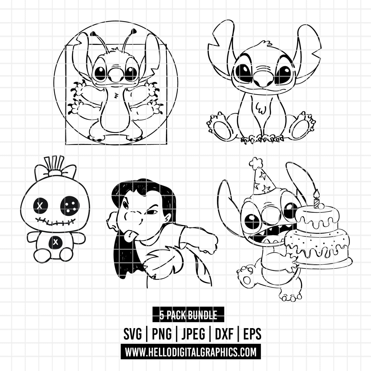 COD2384 - Lilo svg, Ohana svg, Stitch svg, Disney svg, Cricut, Silhouette, Ohana means family svg