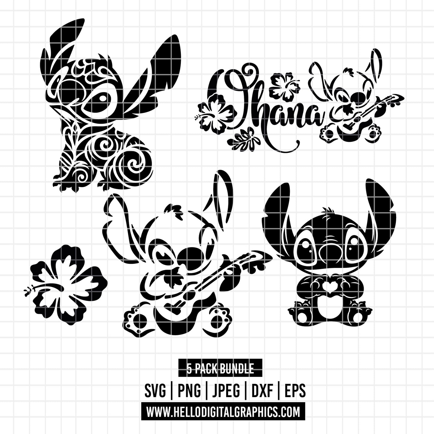 COD2385 - Lilo svg, Ohana svg, Stitch svg, Disney svg, Cricut, Silhouette, Ohana means family svg