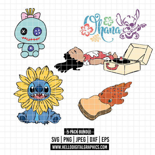 COD2387 - Lilo svg, Ohana svg, Stitch svg, Disney svg, Cricut, Silhouette, Ohana means family svg