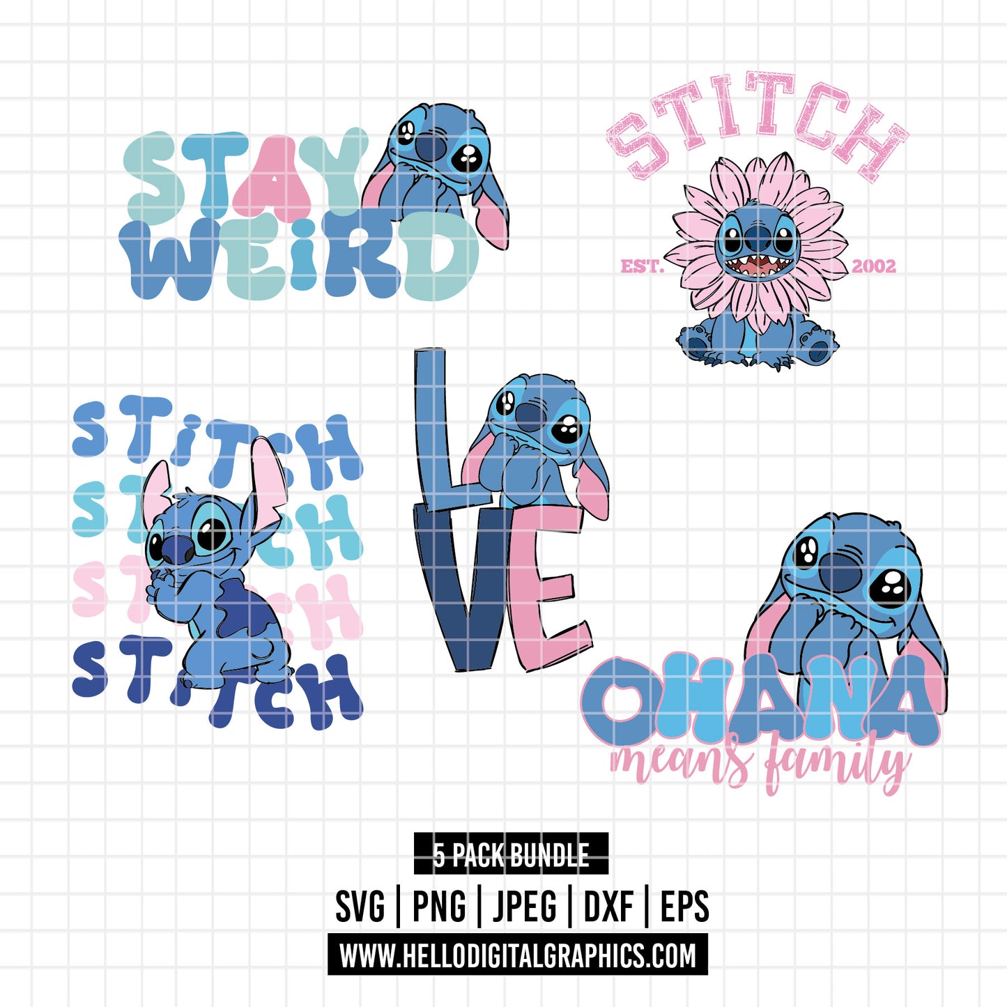 COD2390 - Lilo svg, Ohana svg, Stitch svg, Disney svg, Cricut, Silhouette, Ohana means family svg