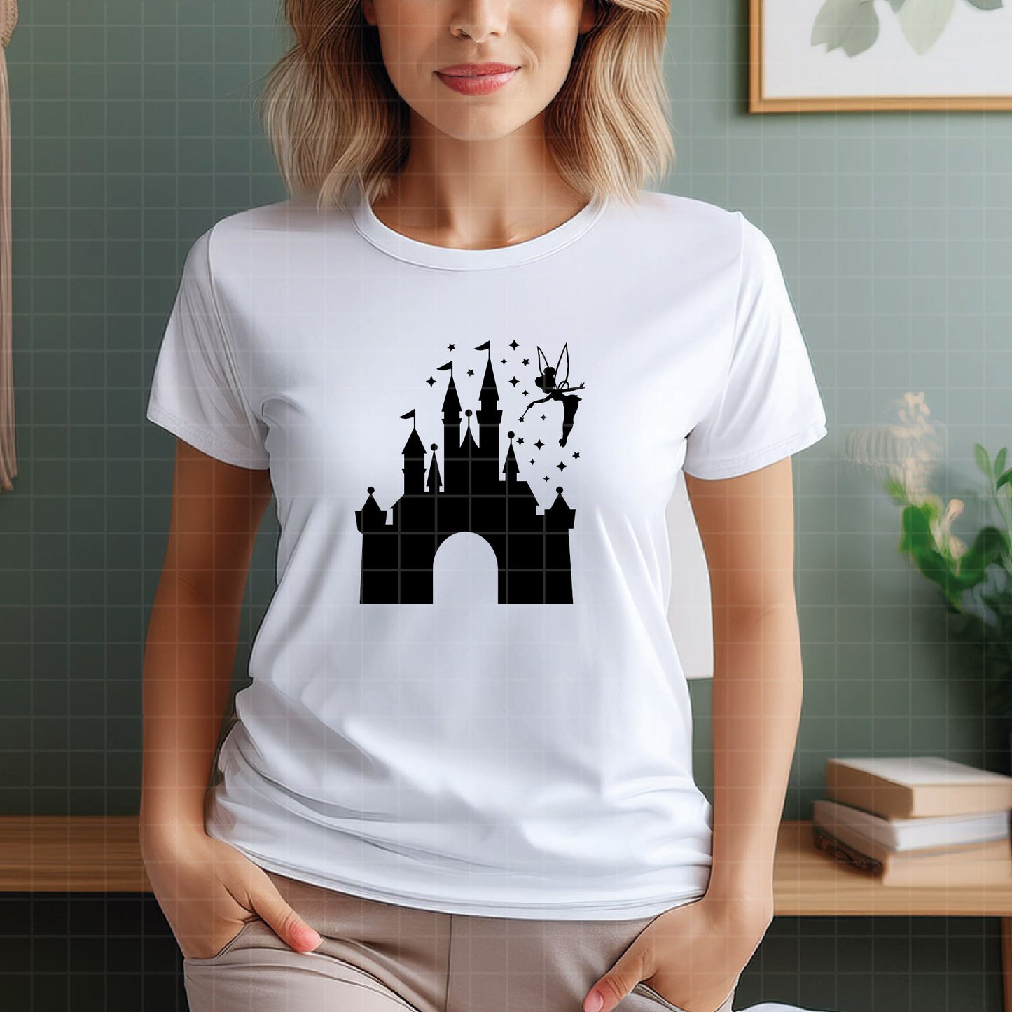 COD2400 - Castle svg, disney castle svg, disney svg, tinker bell svg, cricut, silhouette