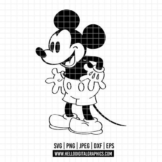 COD2401 - Mickey sketch svg, Mickey outline Svg, Disney svg, Magical svg, Mickey face svg
