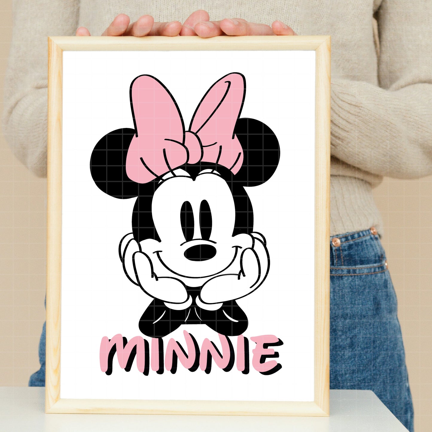 COD2402 -  Minnie mouse svg, Disney svg, minnie svg, Silhouette, Cricut, minnie dtf