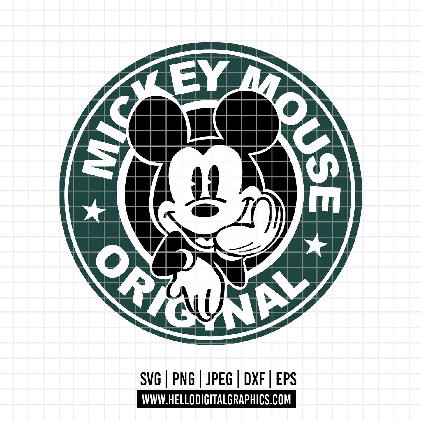 COD2403 - Mickey coffee svg, Mickey outline Svg, Disney svg, Magical svg, Mickey face svg , mickey Starbucks svg