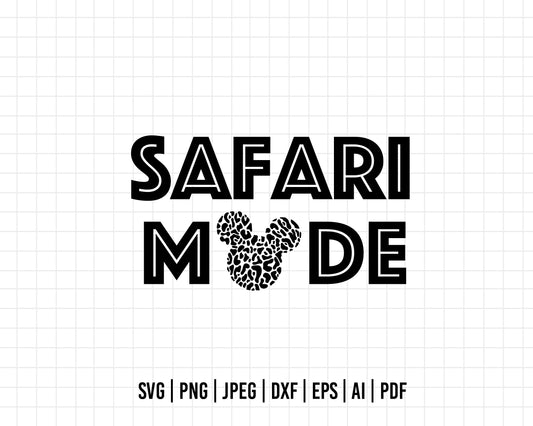 COD241- Safari mode svg, disney svg, safari svg, mickey svg