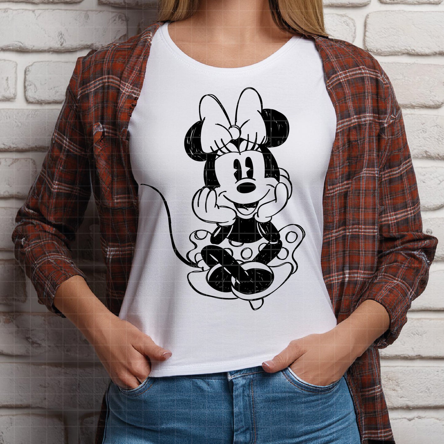 COD2410 -  Minnie mouse svg, Disney svg, minnie svg, Silhouette, Cricut, minnie dtf