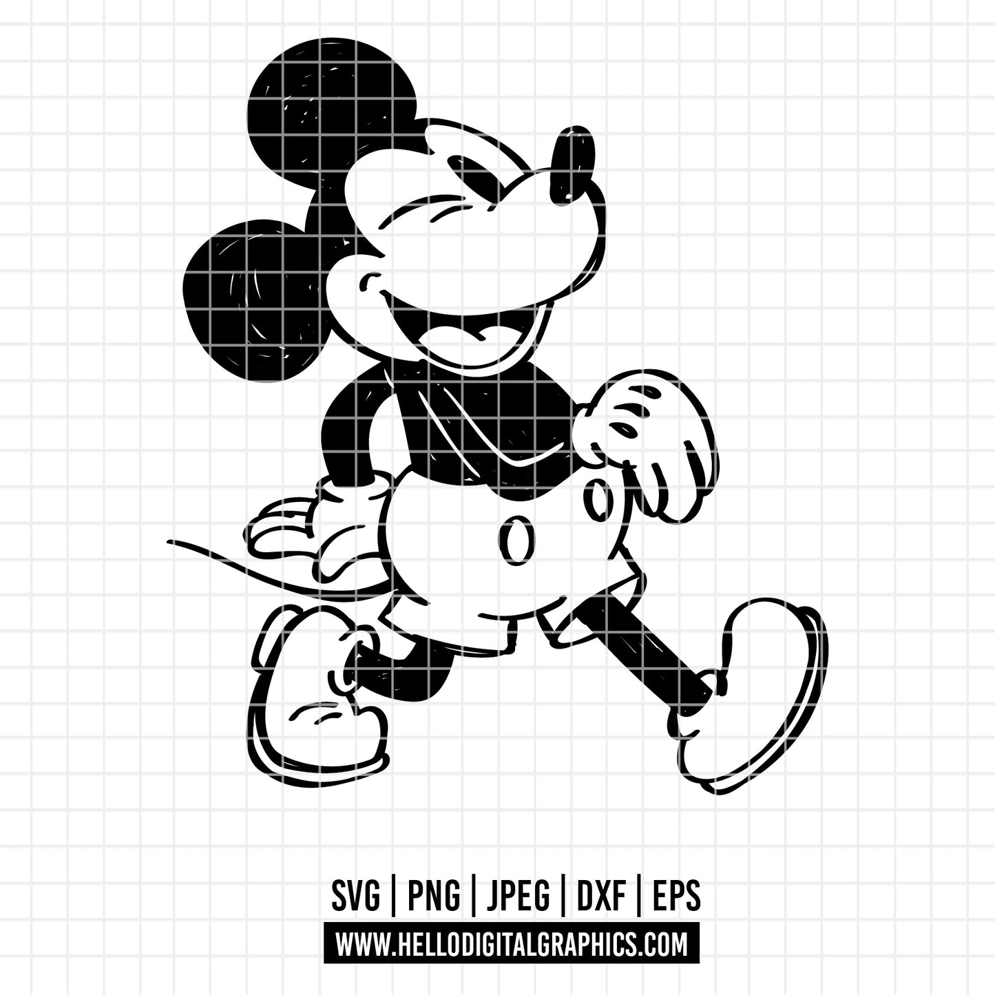 COD2412 - Mickey sketch svg, Mickey outline Svg, Disney svg, Magical svg, Mickey face svg