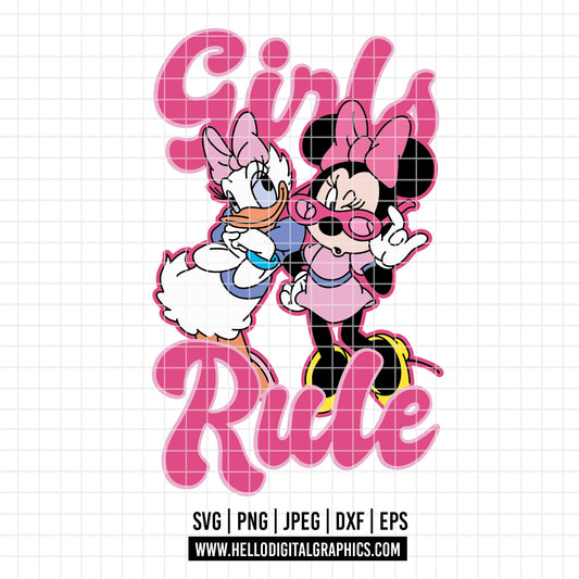 COD2476 - Besties svg, Minnie and daisy svg, Disney svg, disneyland t shirt svg, Disney svg, Minnie mermaid svg