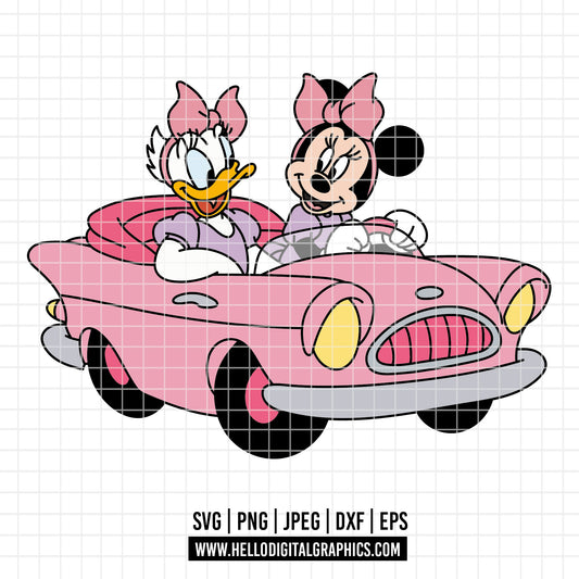 COD2478 - Besties svg, Minnie and daisy svg, Disney svg, disneyland t shirt svg, Disney svg, Minnie mermaid svg