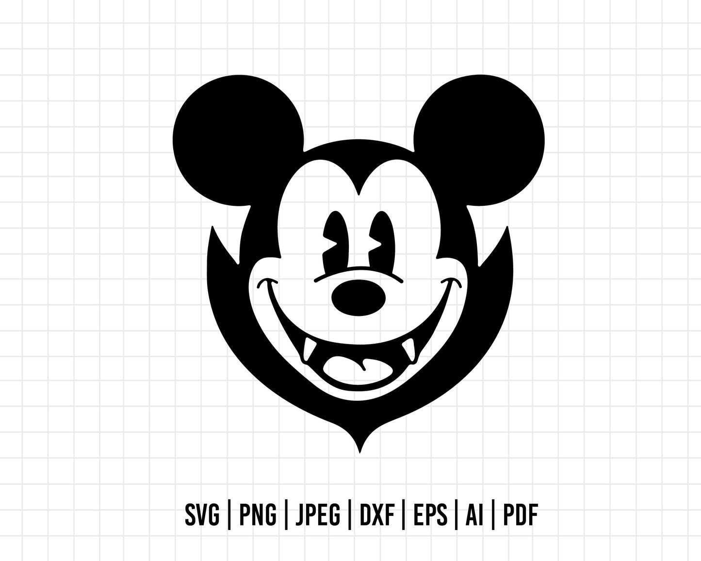 COD248- Mickey Vampire Svg, Halloween svg, disney svg, Mickey halloween, Sublimation