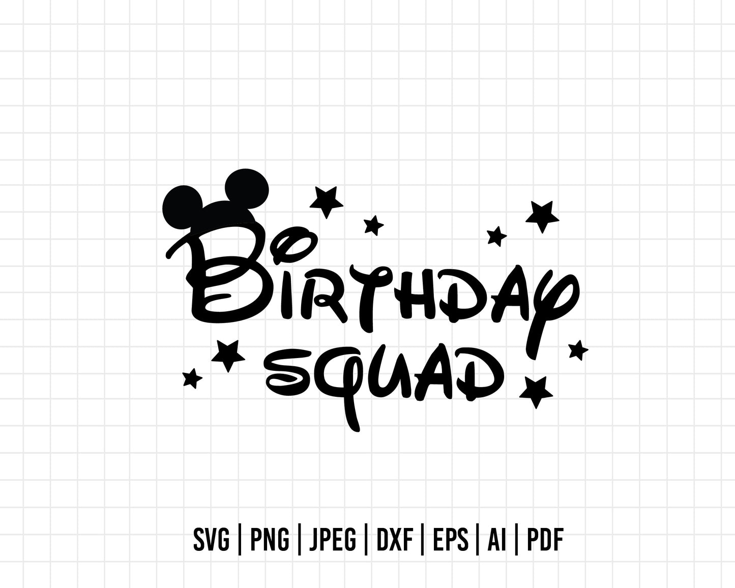 COD249- Birthday squad svg, Mickey Svg, Disney svg, Magical svg