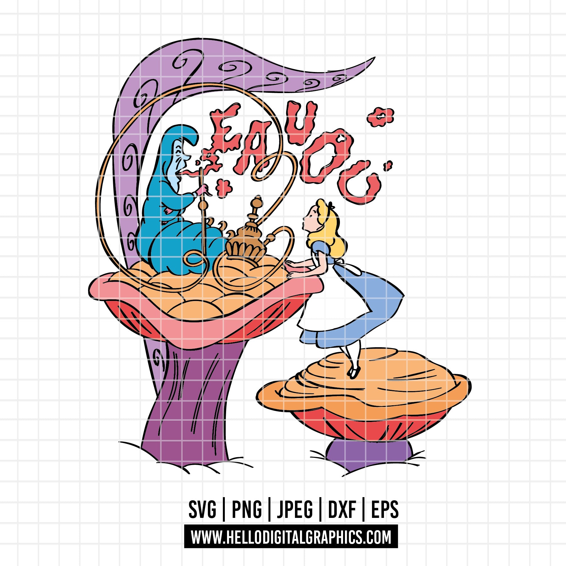 Alice Falling Svg COD2554 - Alice in wonderland svg, Alice sketch svg, disney svg, Silho ...