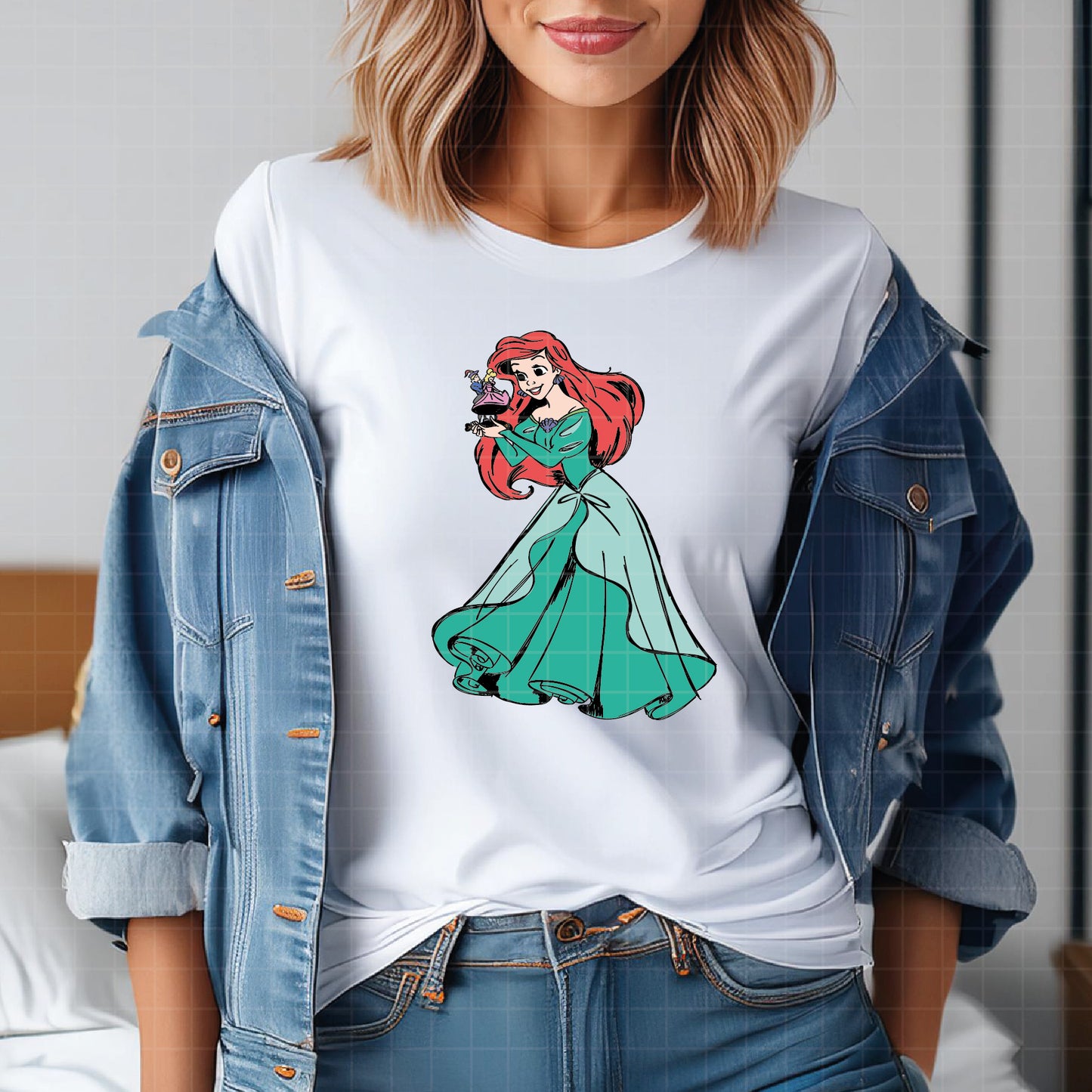 COD2556- Little Mermaid svg, Ariel svg, Outline Svg, Princess svg, disney svg, Cricut, Silhouette