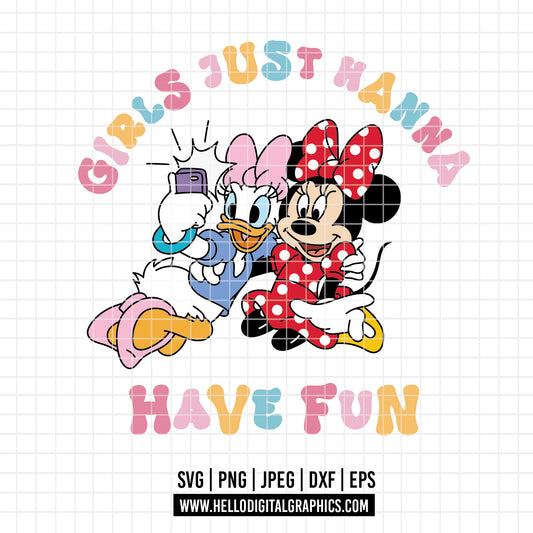COD2563 - Besties svg, Minnie and daisy svg, Disney svg, disneyland t shirt svg, Disney svg, Minnie mermaid svg