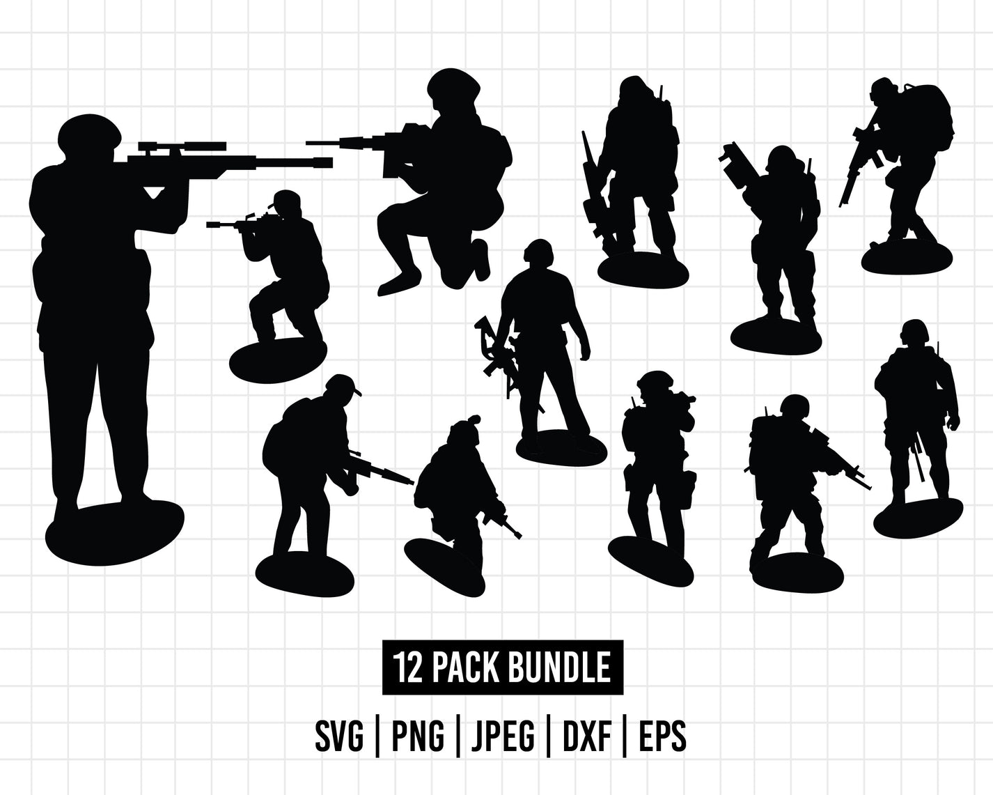 COD262- Toy Army Soldiers Svg, Army Men svg, Soldier svg, Toy svg, And ...