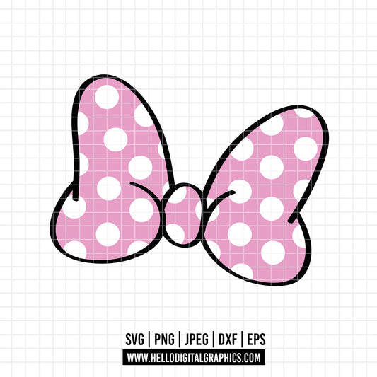 COD2630 - Minnie mouse bow svg, Minnie svg, Spring svg, Disney svg, disneyland t shirt svg, Disney svg, Silhouette, Cricut