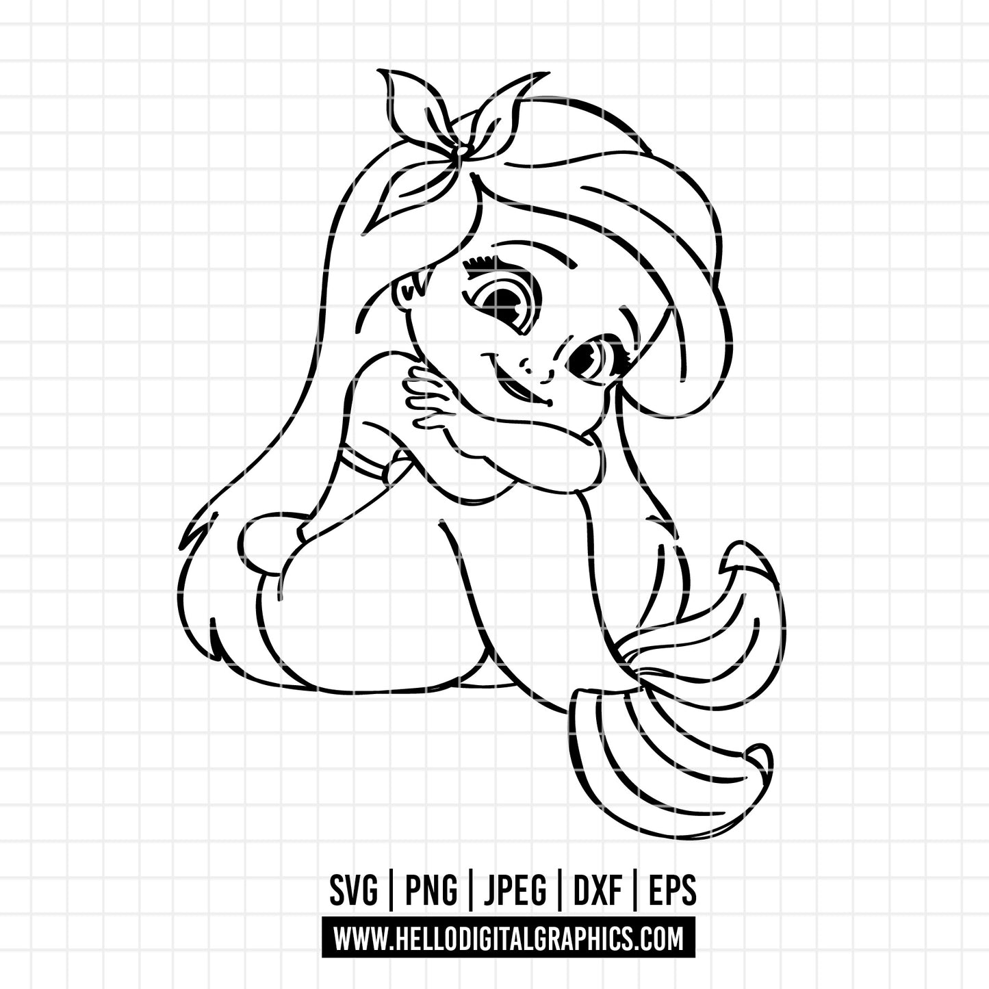 COD2653 - Little Mermaid svg, Ariel svg, Princess svg, disney svg, Cricut, Silhouette