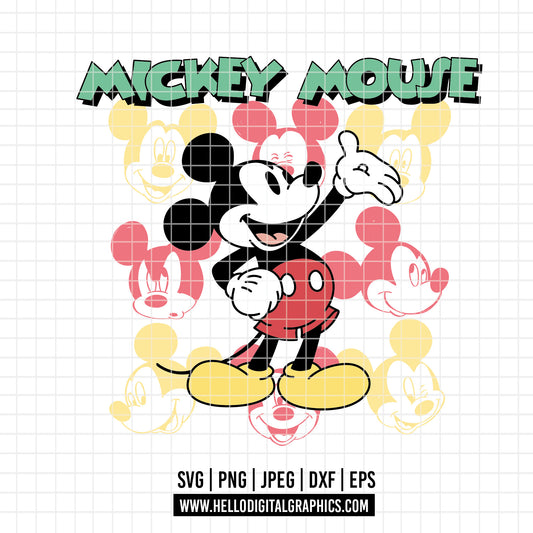 COD2669 - Mickey sketch svg, Mickey outline Svg, Disney svg, Magical svg, Mickey face svg