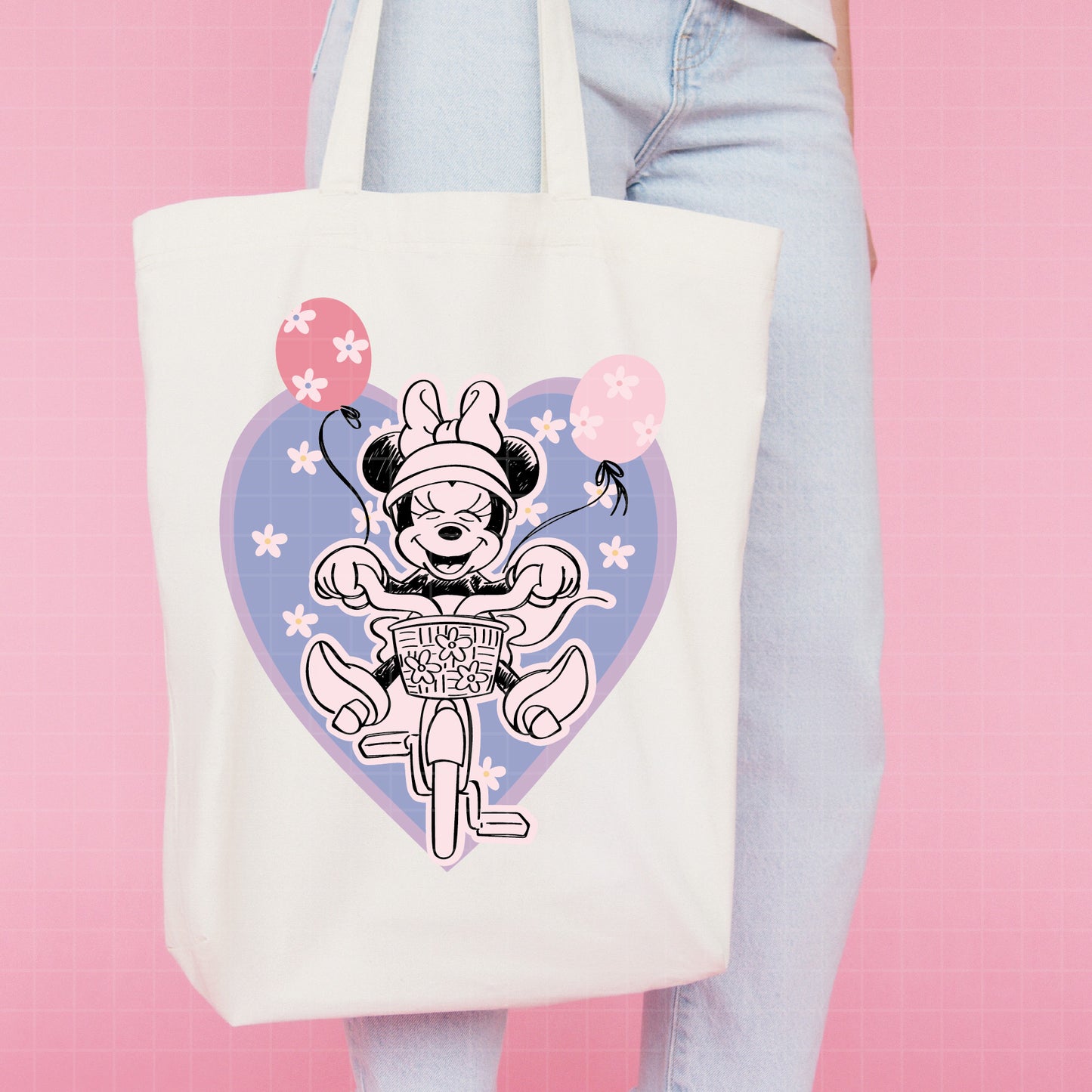 COD2684 - Minnie riding a bike svg, Minnie svg, Spring svg, Disney svg, disneyland t shirt svg, Disney svg, Silhouette, Cricut