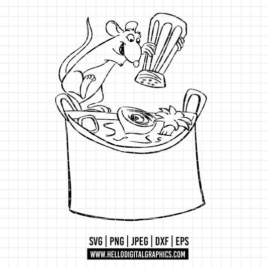 COD2832 - Ratatouille Svg, Ratatouille Png, Mouse Png, Ratatouille, Ratatouille Sublimation, Instant Download