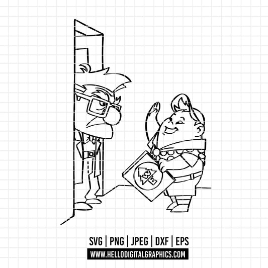 COD2840 - Up Movie svg, Adventure Is Out There svg, Up Balloon Shirt, Carl, Dug, Russel, Kevin, Balloon Shirt svg, Up PNG, Up Clipart, Up svg