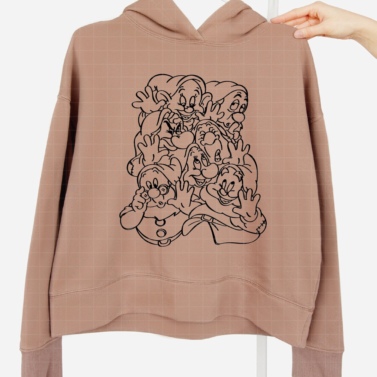 COD2843 -Snow White png, Princess png, Snow White and the Seven Dwarfs png, outline png, disney png