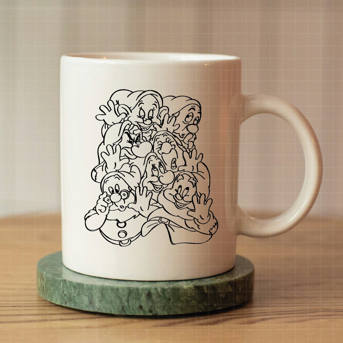 COD2843 -Snow White png, Princess png, Snow White and the Seven Dwarfs png, outline png, disney png