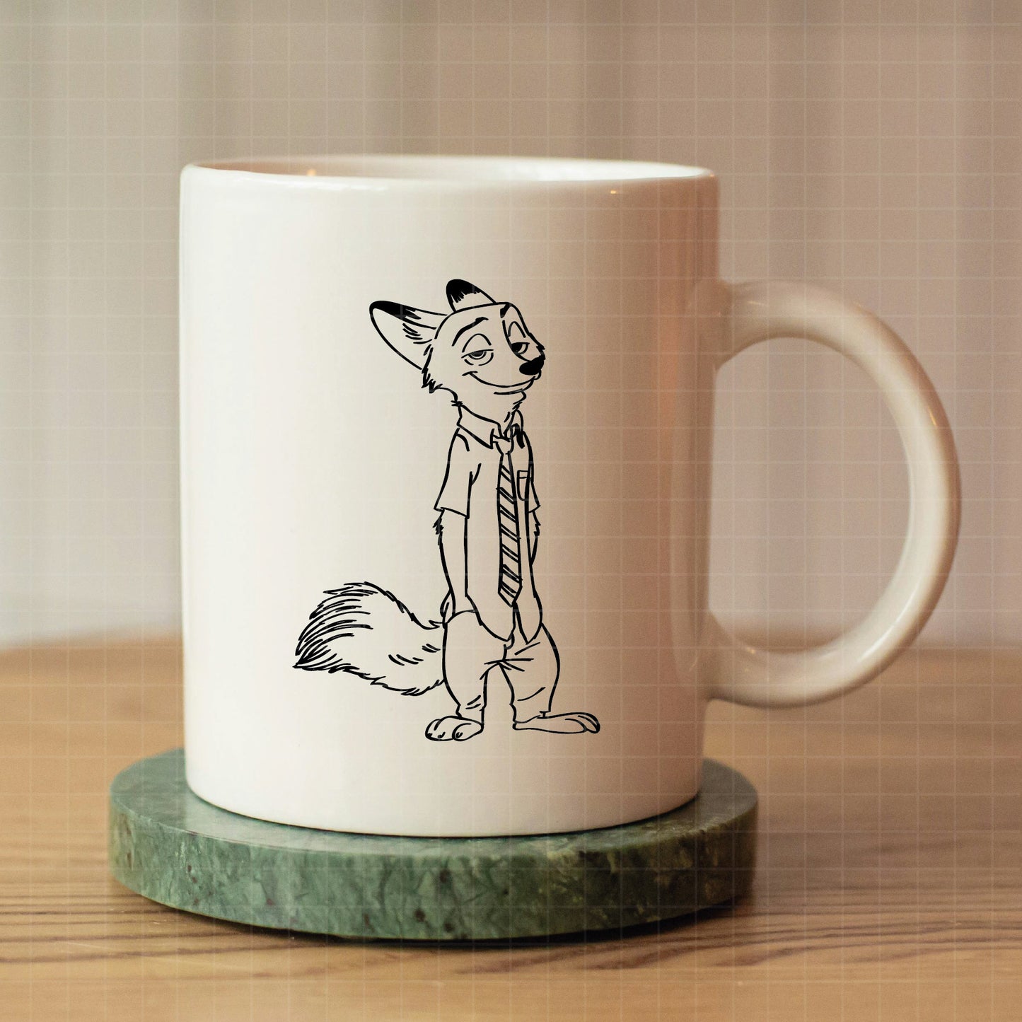 COD2846 - Zootopia SVG, PNG, EPS - Flash line art, Outline clipart vector. Flash having a glass of wine, iconic scenes clipart