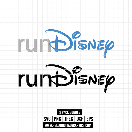 COD2849 - Rundisney svg, Run disney svg, Maraton outline Svg, Disney svg, Magical svg, Mickey face svg