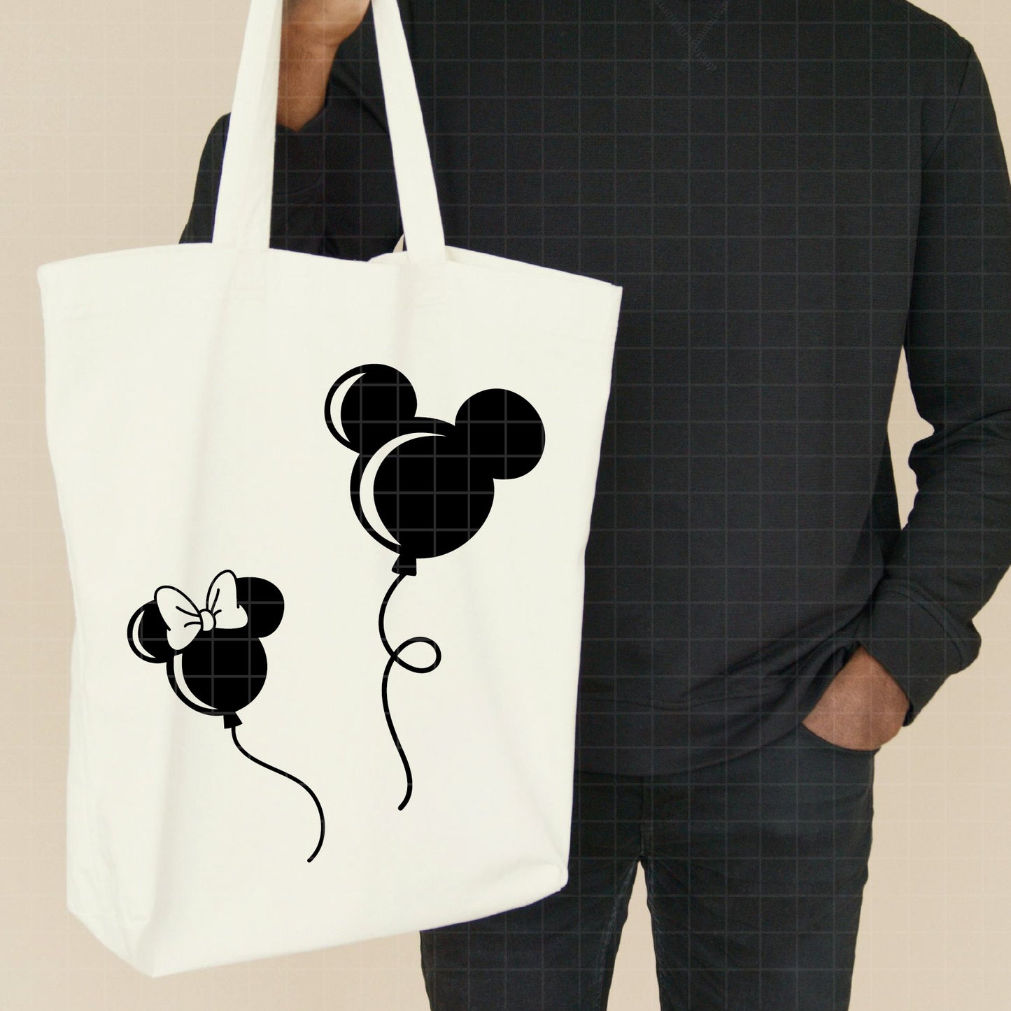COD2853 - Mickey Ballon svg,  Mouse Balloon Bunch Cut File, Magical Park Kingdoms Vacation png pdf dxf ai eps For Silhouette, Cricut