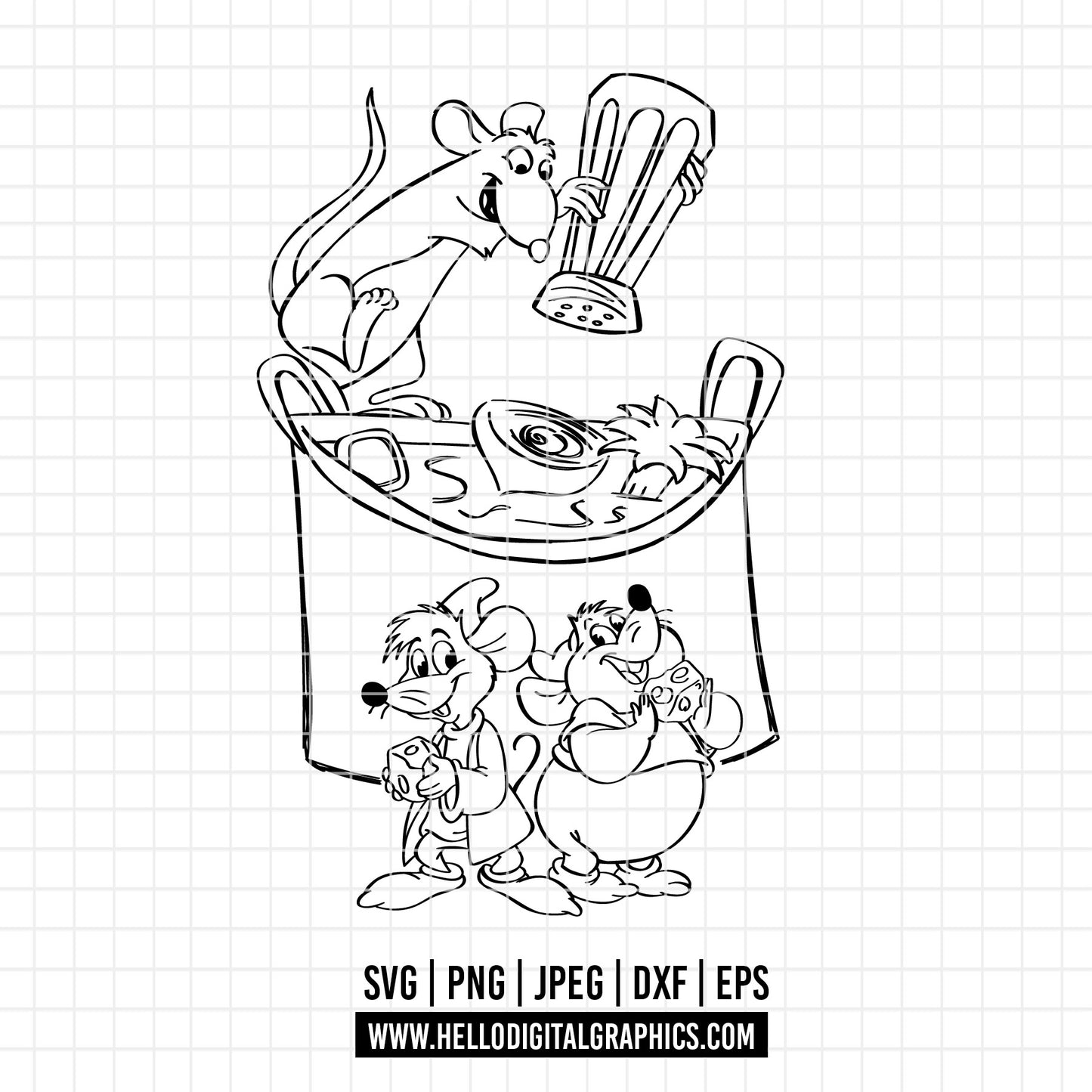 COD2855 - Ratatouille Svg, Ratatouille Png, Mouse Png, Ratatouille, Ratatouille Sublimation, Instant Download