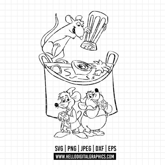 COD2855 - Ratatouille Svg, Ratatouille Png, Mouse Png, Ratatouille, Ratatouille Sublimation, Instant Download