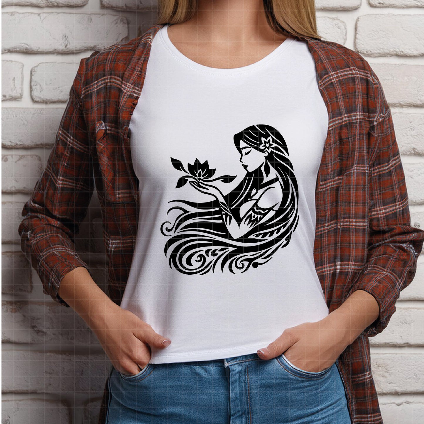 COD2858 - Pocahontas svg, nature svg, princess svg, outline svg, cricut silhouette, Disney svg