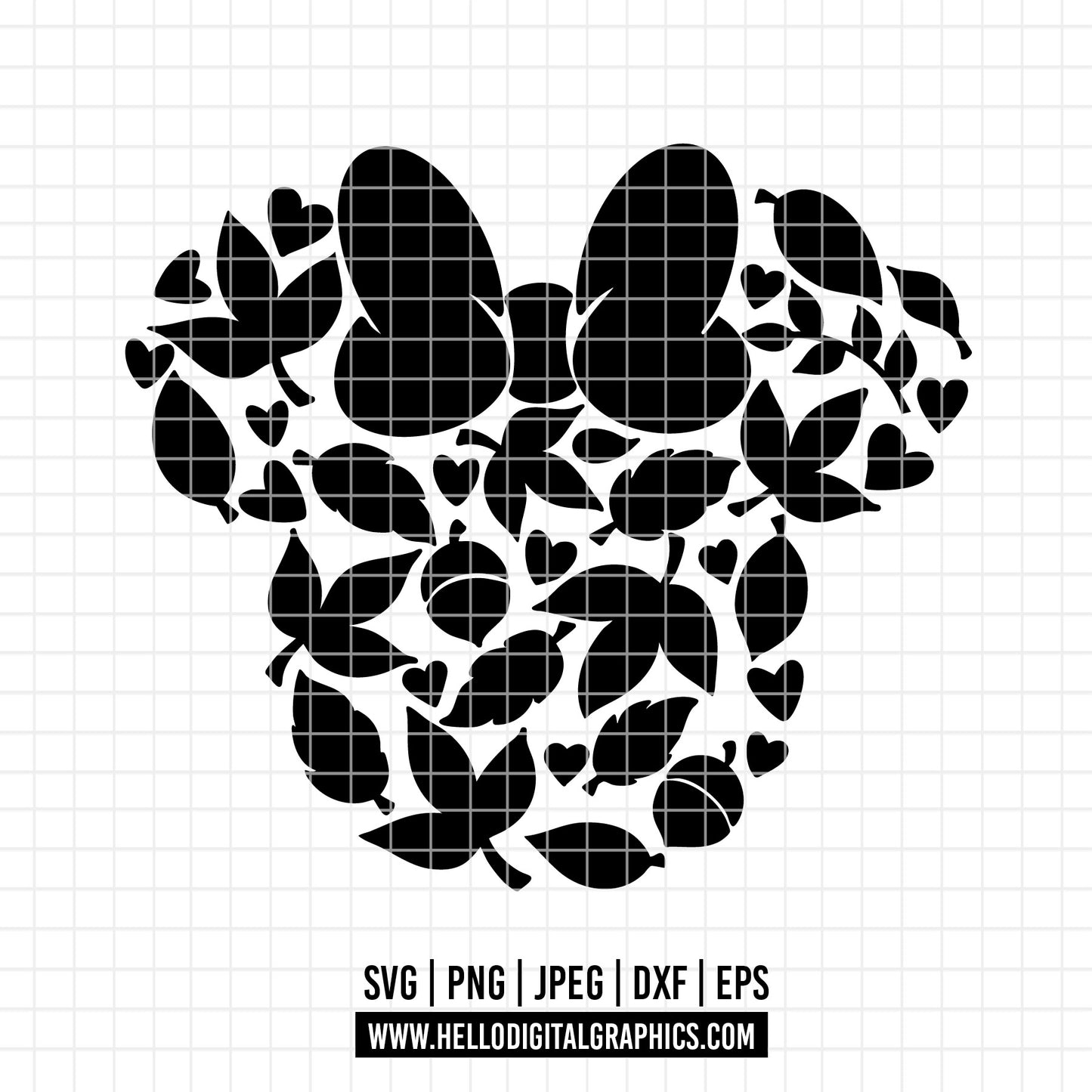 COD2889 - Minnie daisy svg, Minnie bow, Minnie Mouse, Mickey Mouse, cherries, girly, summer strawberry svg