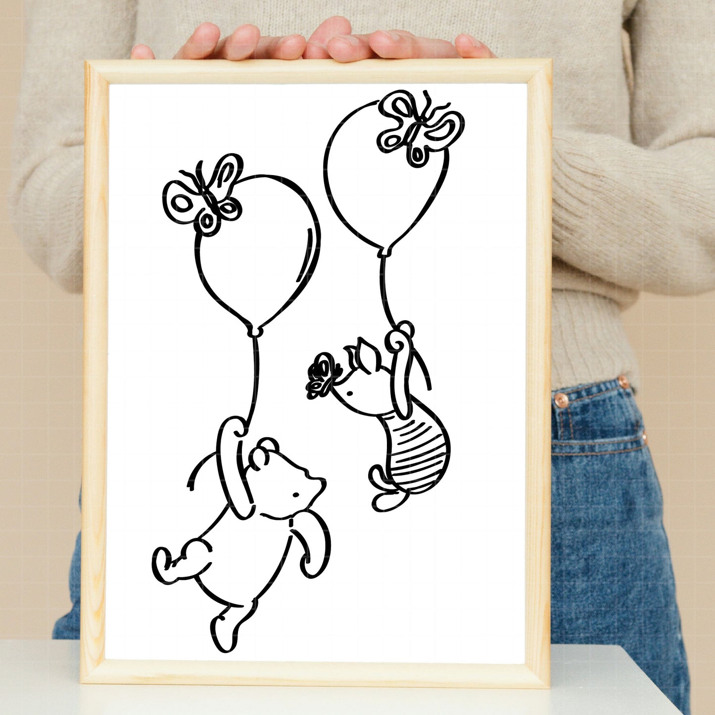 COD2898 - Winnie the Pooh easter svg, pooh png, classic winnie the pooh svg, baby shower svg, pooh party