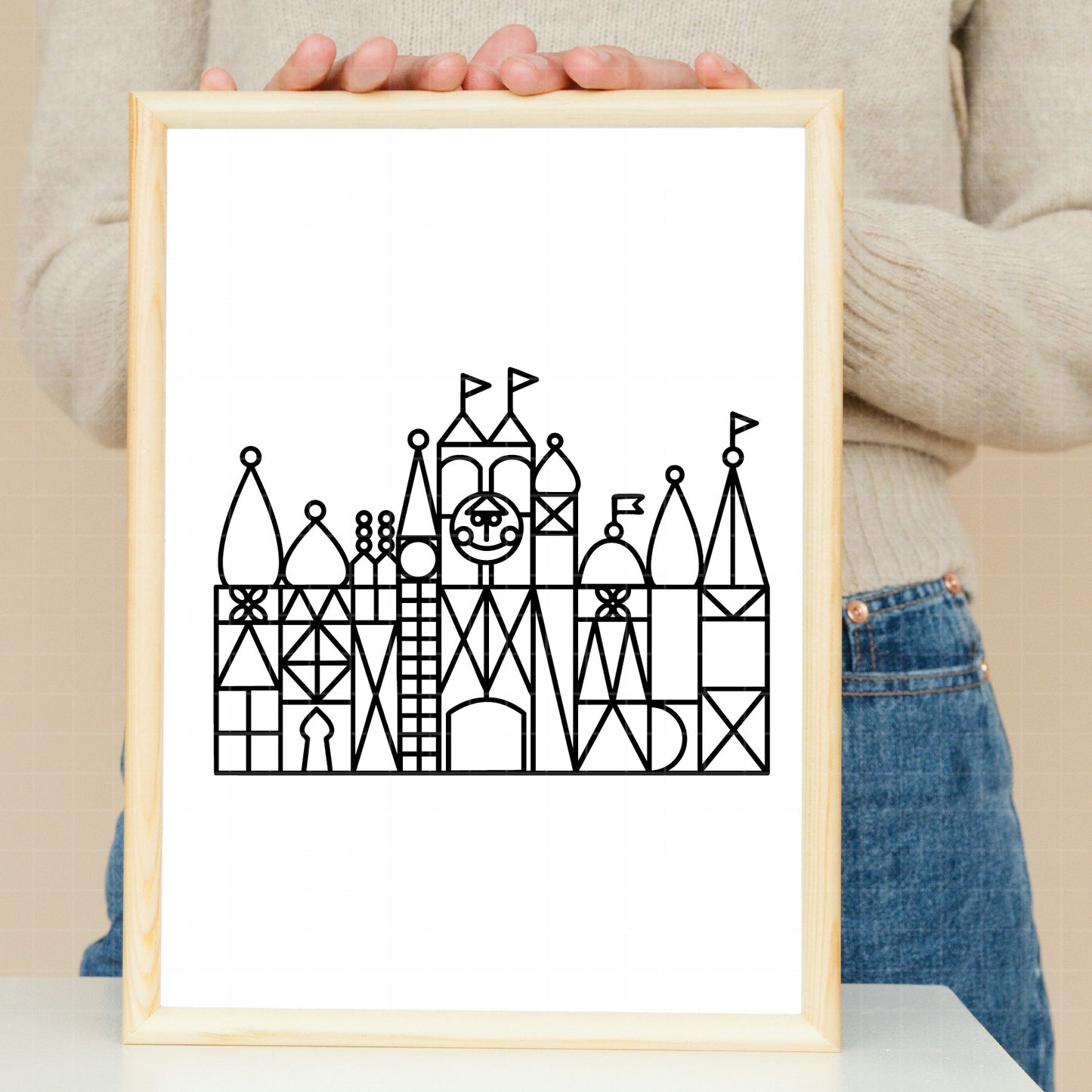 COD2902 - it's a small world disney SVG, EPS, PNG - Disney -Inspired 'It's a small world' numbers and quotes svg set. Craft Your magic.