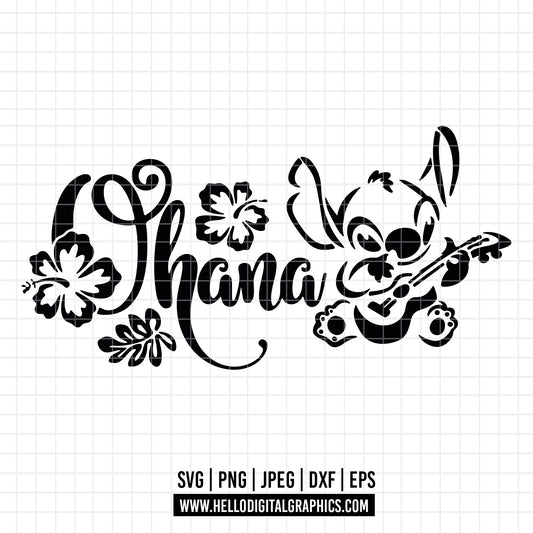 COD2903 - Lilo svg, Ohana svg, Stitch svg, Disney svg, Cricut, Silhouette, Ohana means family svg