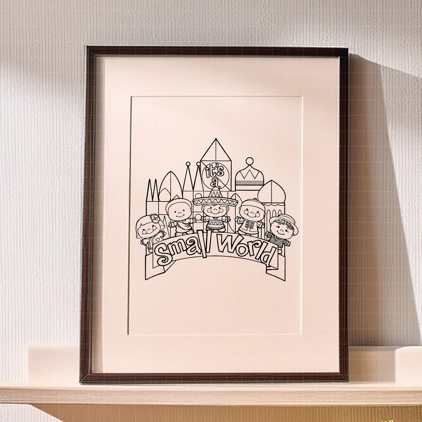 COD2906 - it's a small world disney SVG, EPS, PNG - Disney -Inspired 'It's a small world' numbers and quotes svg set. Craft Your magic