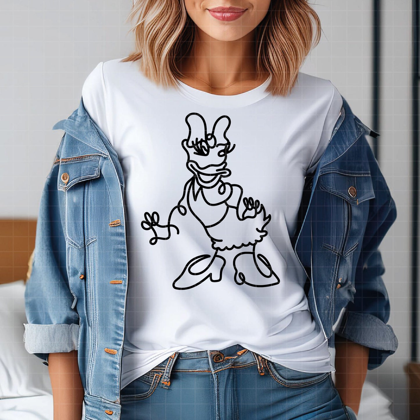 COD2913- Daisy and Donald svg, Disney svg, mickey svg, minnie svg, Silhouette, Cricut