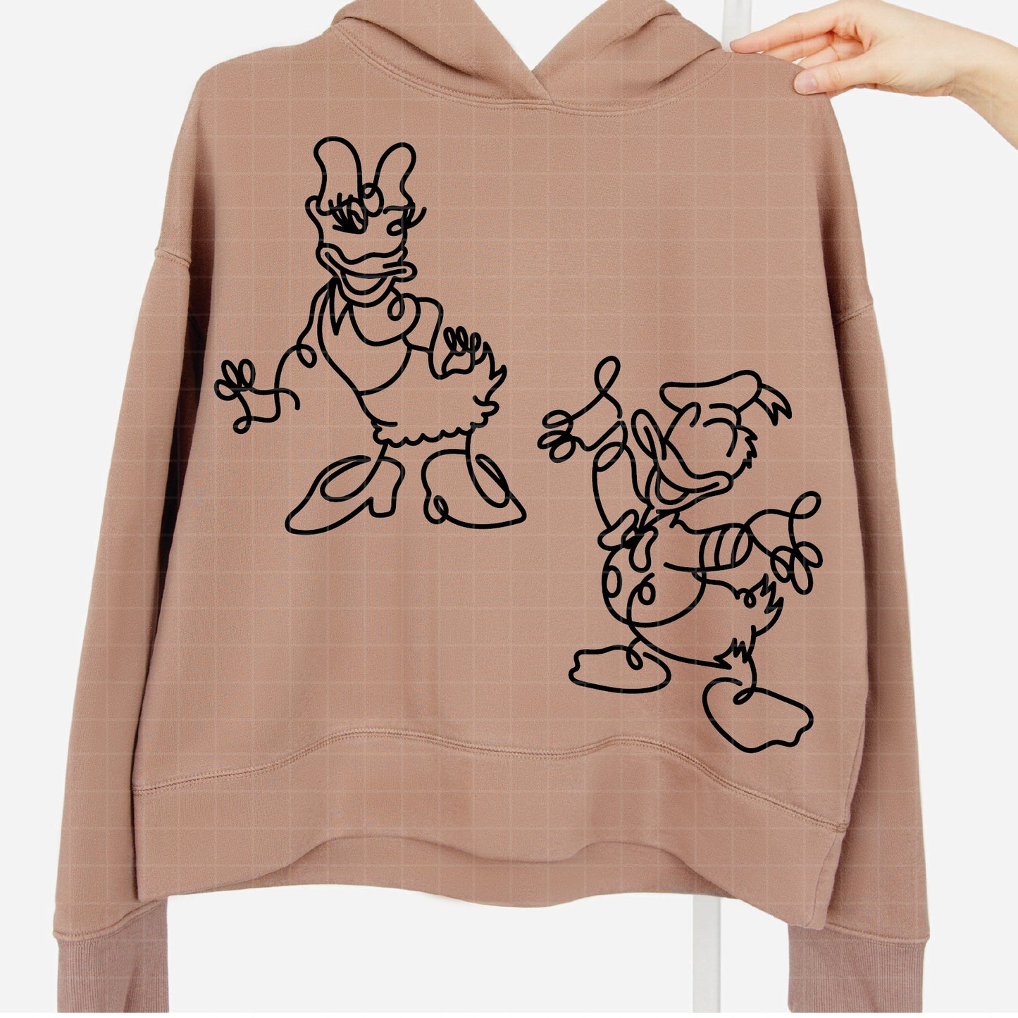 COD2913- Daisy and Donald svg, Disney svg, mickey svg, minnie svg, Silhouette, Cricut